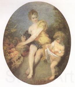 Jean-Antoine Watteau Autumn (mk05) Spain oil painting art